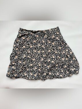 Dress Forum LA Women's Floral Flared Short Skirt Skort Size Extra Small Petite